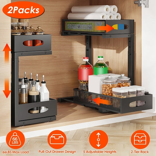 2-Piece Under-Sink Organizer